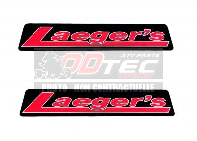2x STICKERS LAEGER'S ROUGE